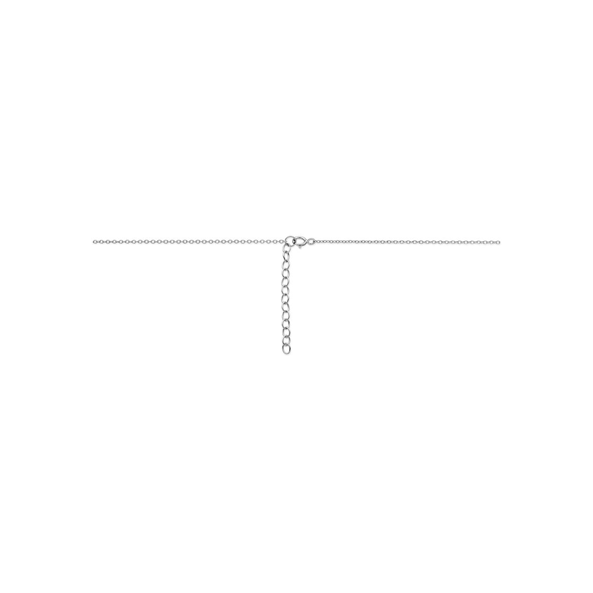 Fantasy Collection Collier 4 hartjes 41 + 4 cm zilver