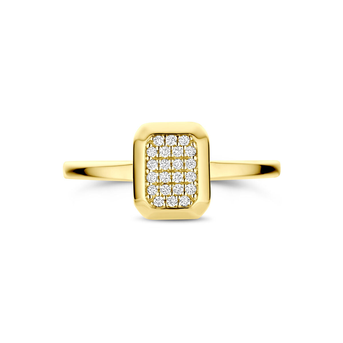 Fantasy Collection Ring diamant 0.10ct h si 14K geelgoud