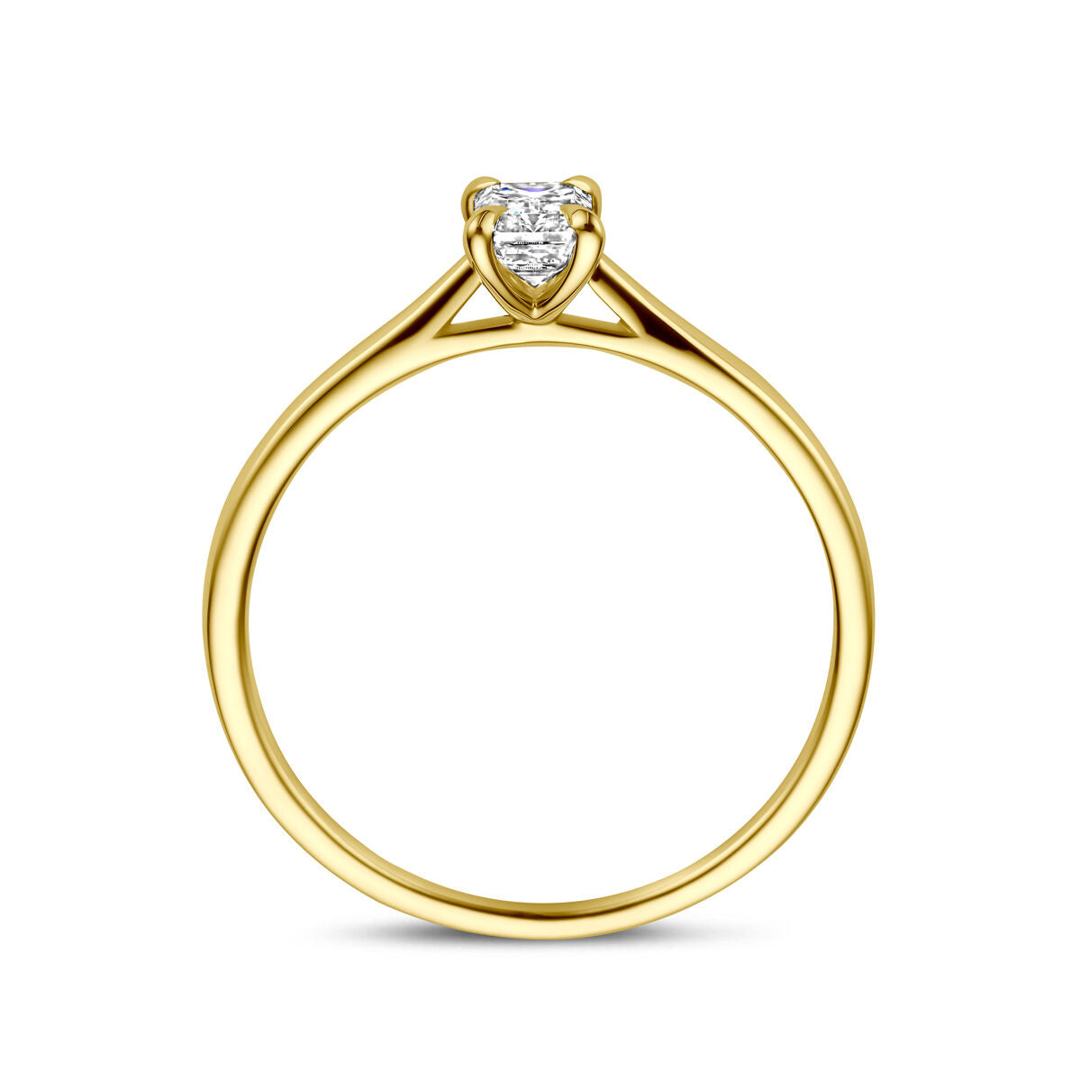 Fantasy Collection Ring lab grown diamant 0.50ct h si 14K geelgoud