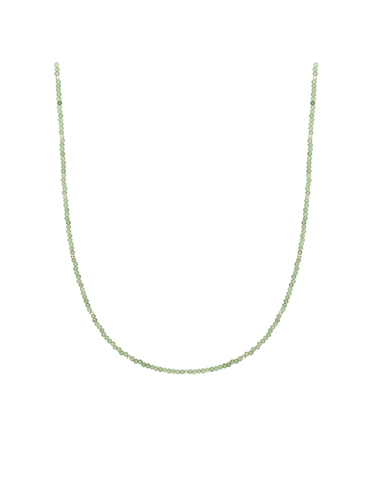 Sparkling Jewels Ketting Jade NLK04G-G64 Goudkleurig