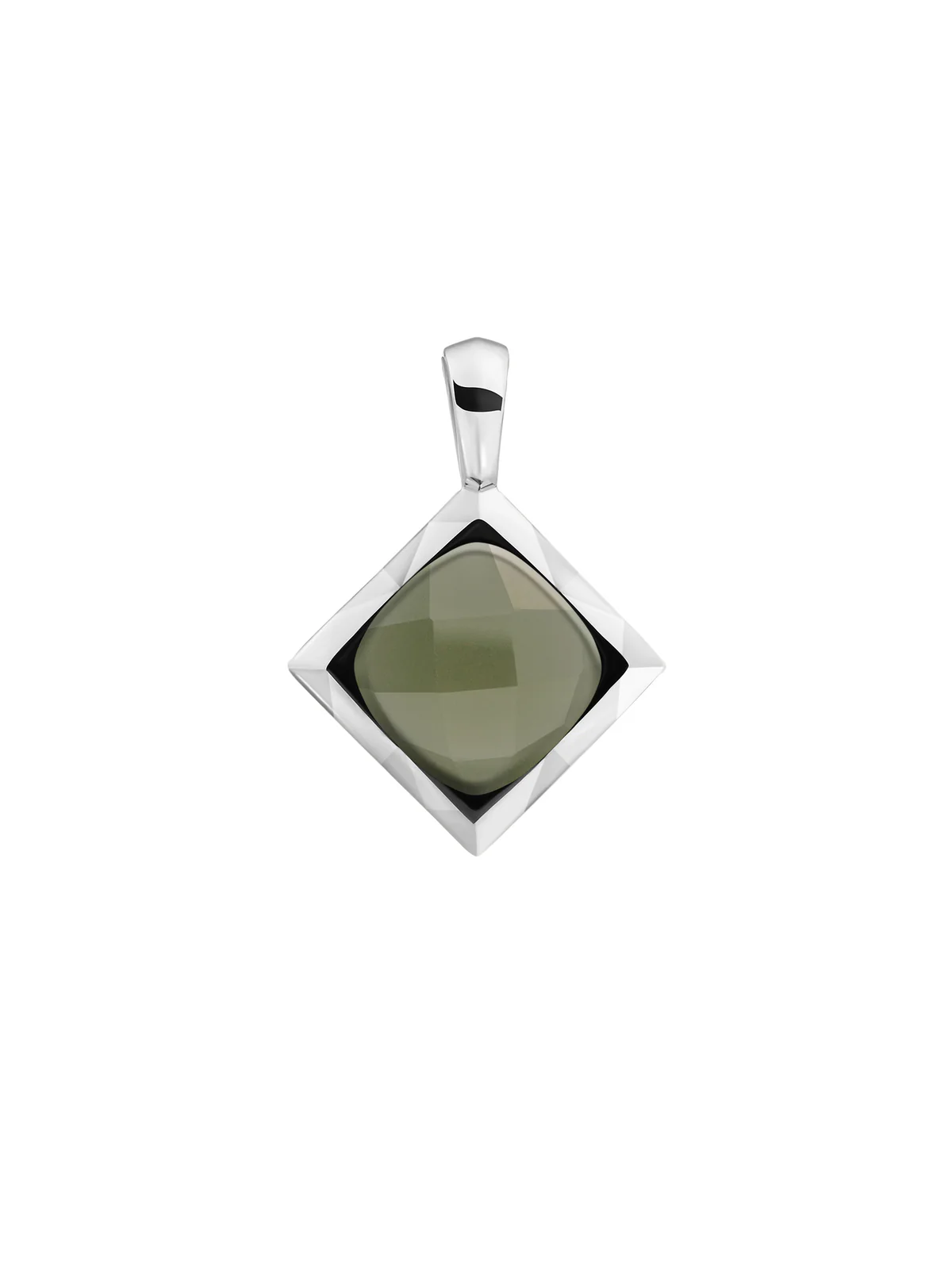 Sparkling Jewels Hanger Jade SP32-G64 Zilverkleurig