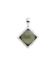Sparkling Jewels Hanger | Lime Jade Cushion Cut Amulet - Silver SP32-G64 - PansiteNederland.nl