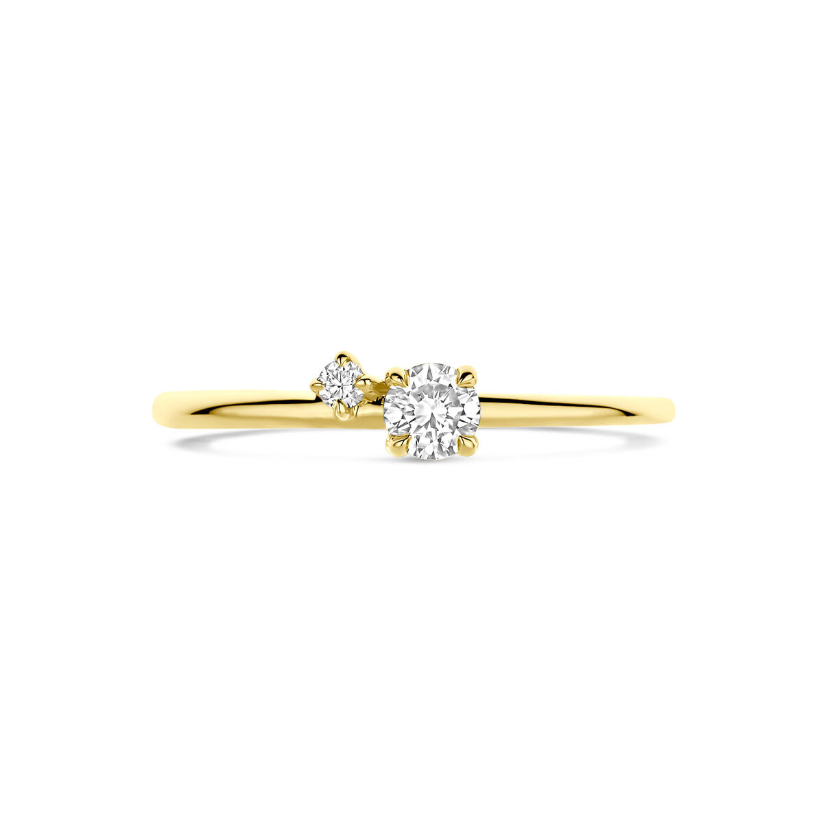 Fantasy Collection Ring lab grown diamant 0.20ct h si 14K geelgoud