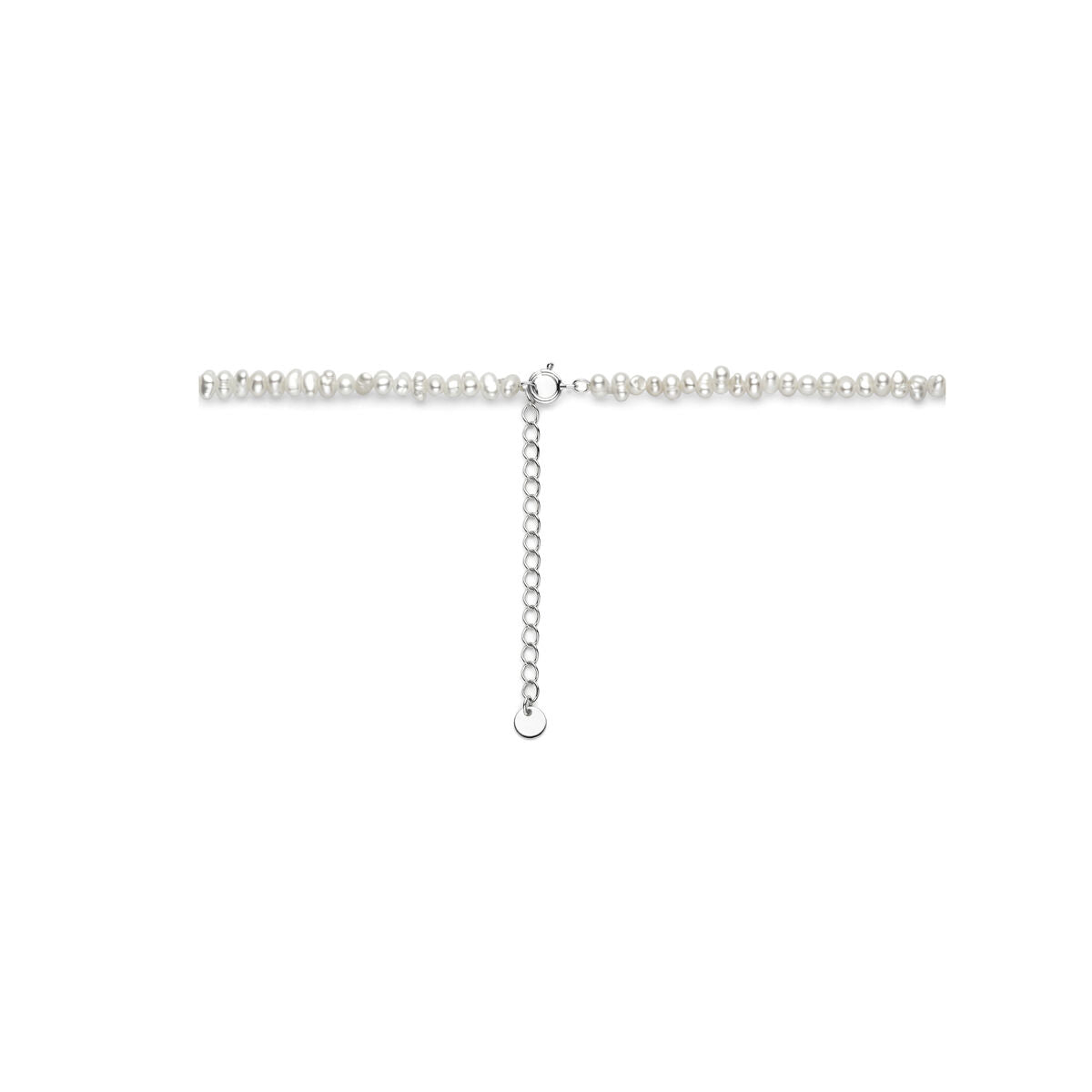 Fantasy Collection Collier parels 40 + 5 cm zilver