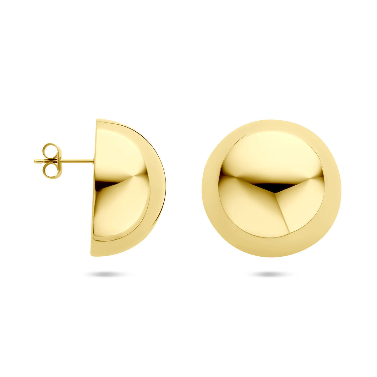 Edelstalen oorknoppen ion plating 25 mm - 6506147