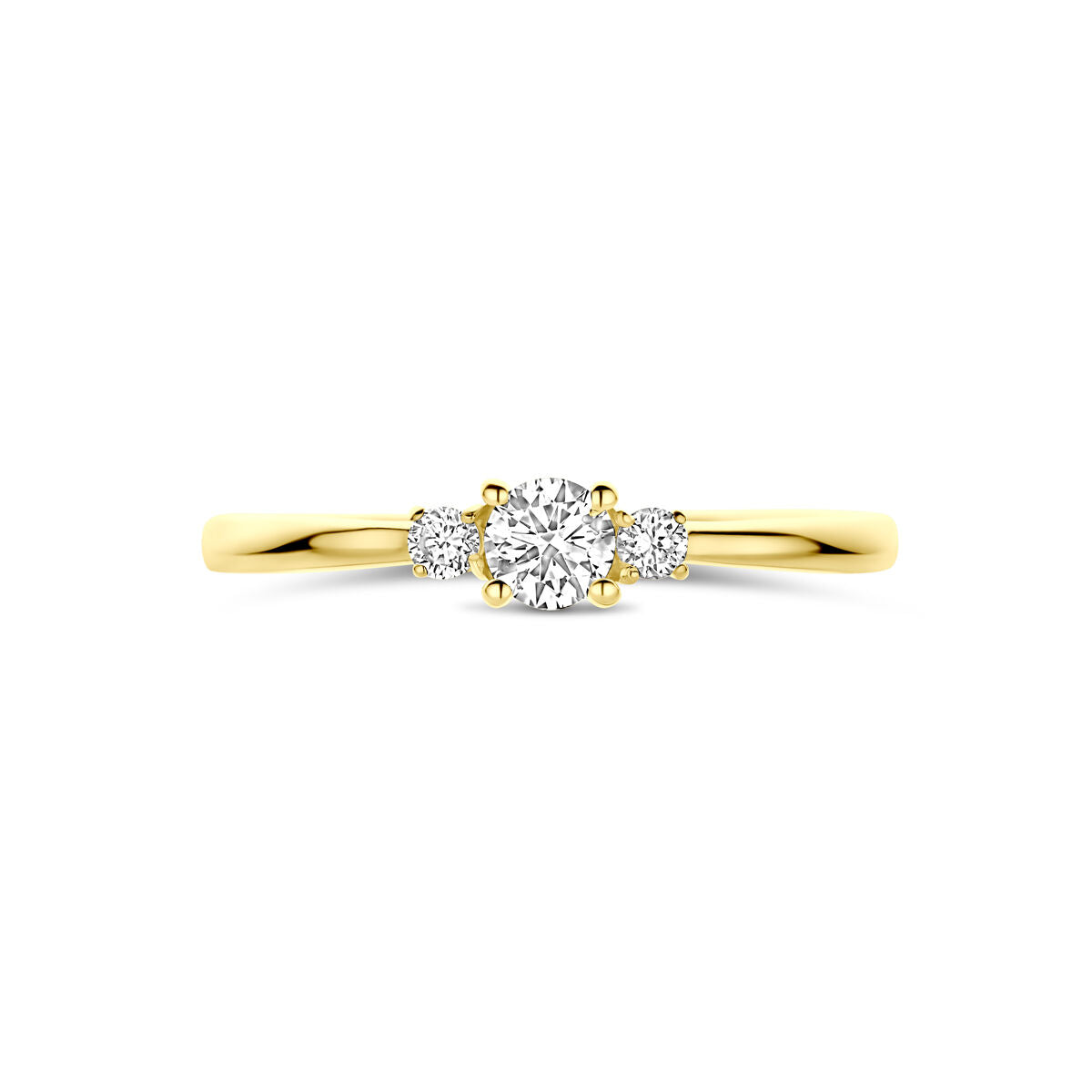 Fantasy Collection Ring lab grown diamant 0.25ct h si 14K geelgoud