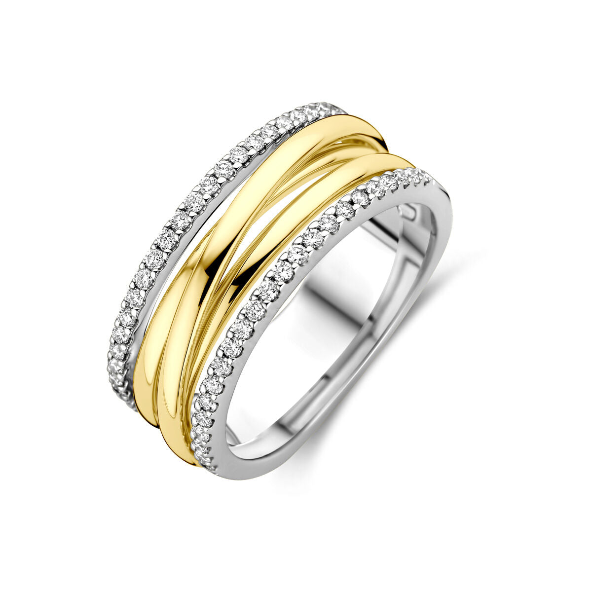 Fantasy Collection Ring diamant 0.28ct h si 14K bicolor goud