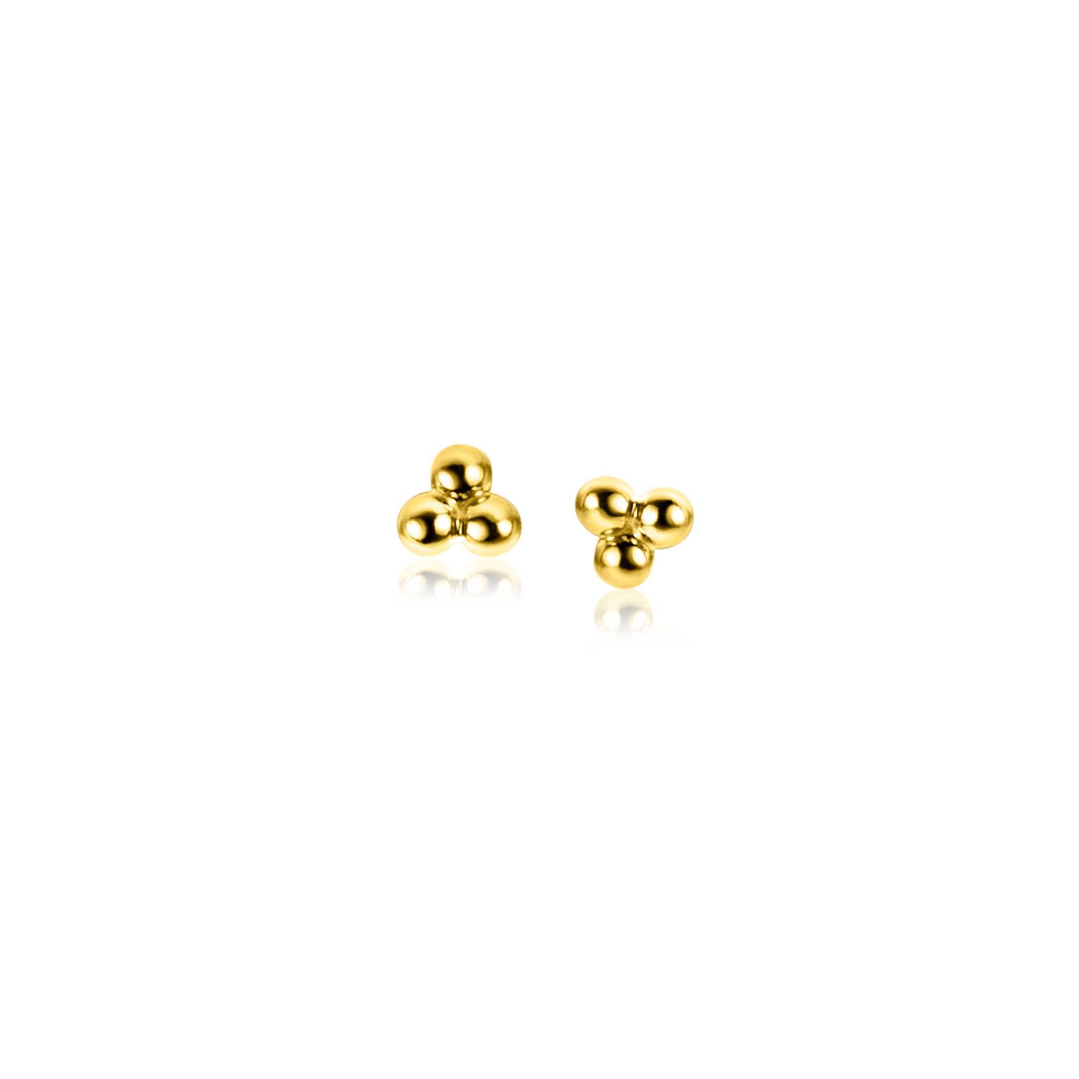 ZINZI 14K Gouden Oorknoppen ZGO476 oorbellen
