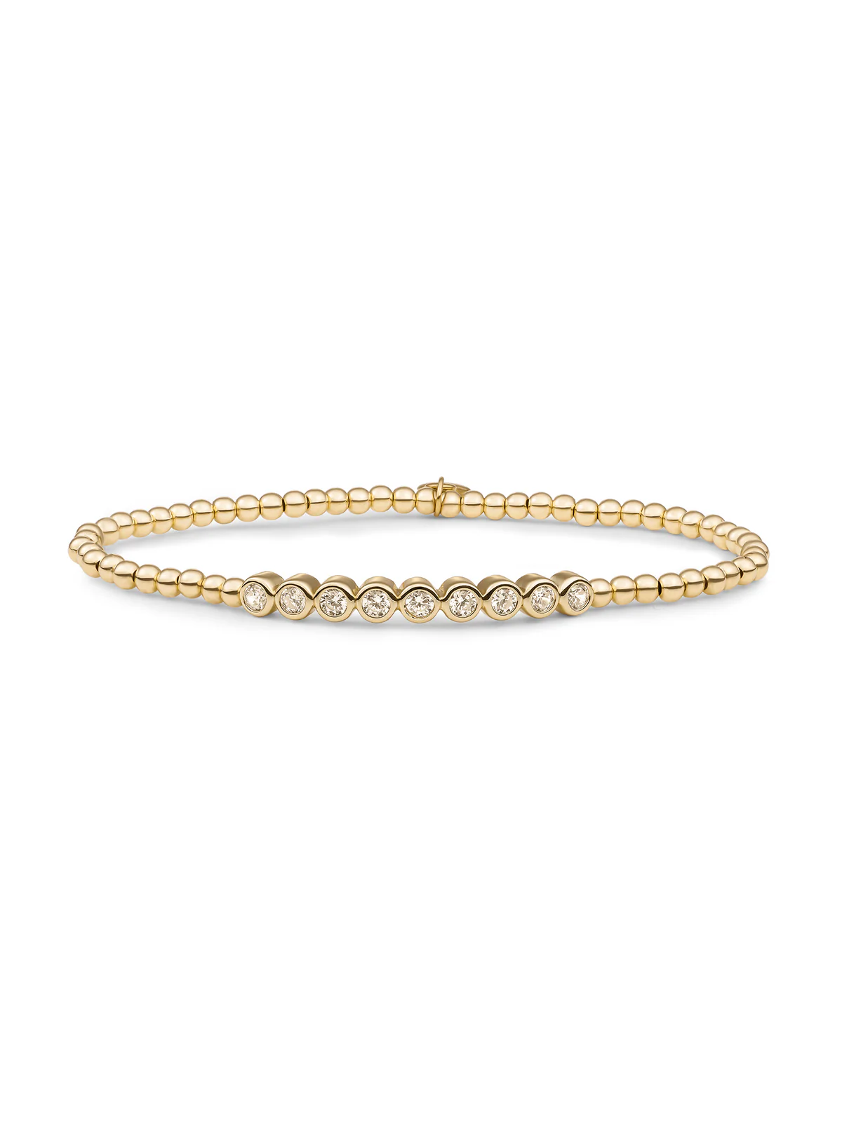 Sparkling Jewels Armband Kristal SB-G-3MM-TB01 Goudkleurig