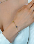 ZINZI gold plated armband met rondjes en kleurstenen ZIA2715G