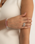 Sparkling Jewels Armband Silver Saturn Small - 3mm SB-S-3MM-ADD - PansiteNederland.nl