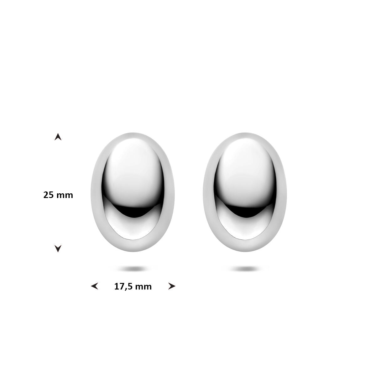 Fantasy Collection Oorbellen 25 mm edelstaal