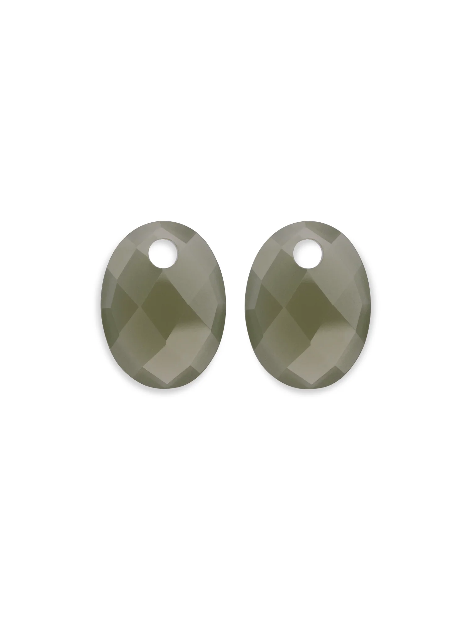Sparkling Jewels Oorstenen Medium Oval - Lime Jade EAGEM64-MO