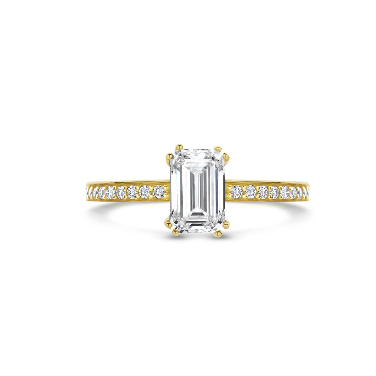 Fantasy Collection Ring lab grown diamant 1.02ct f vs 14K geelgoud