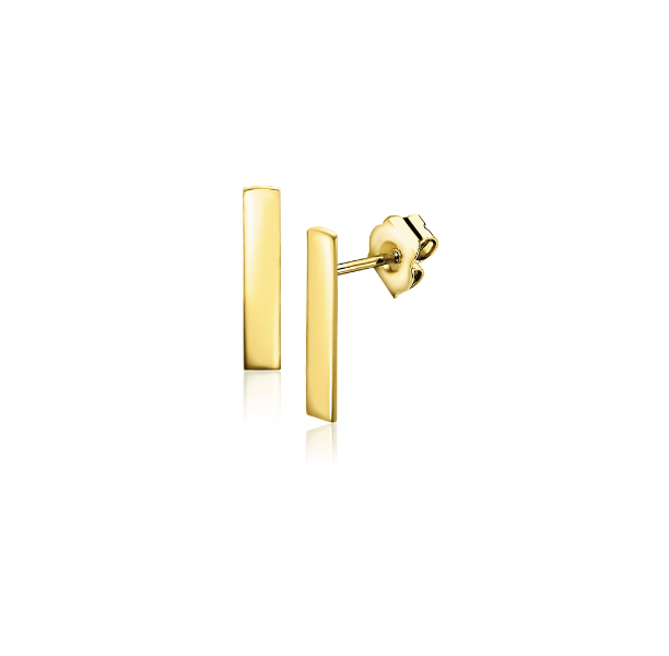 ZINZI 14K Gouden Oorknoppen ZGO317 10mm oorbellen