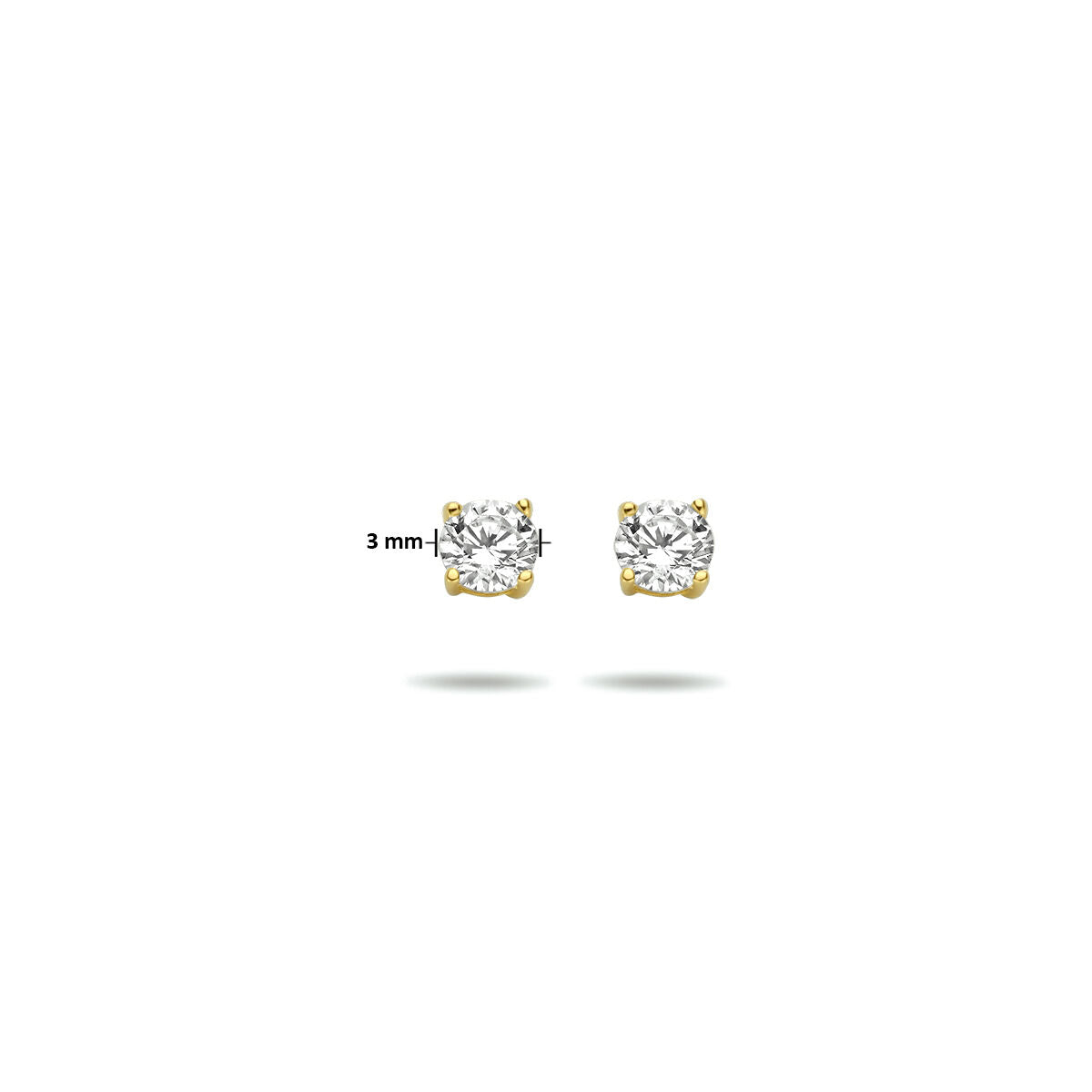 Fantasy Collection Oorbellen zirkonia 14K geelgoud