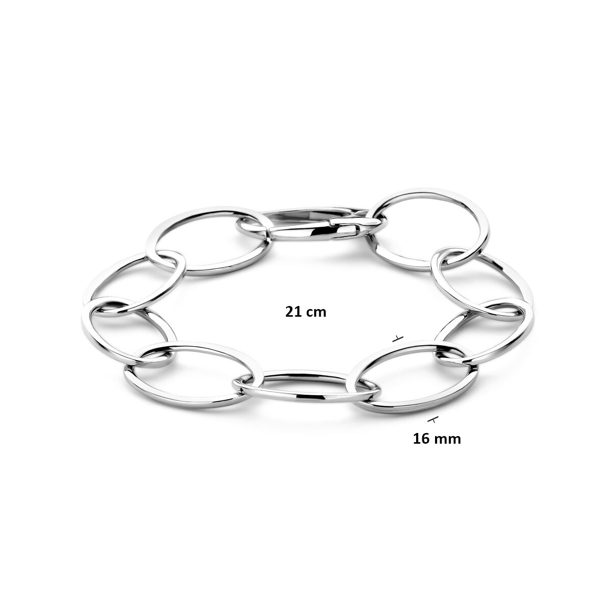 Fantasy Collection Armband anker 16 mm 21 cm zilver