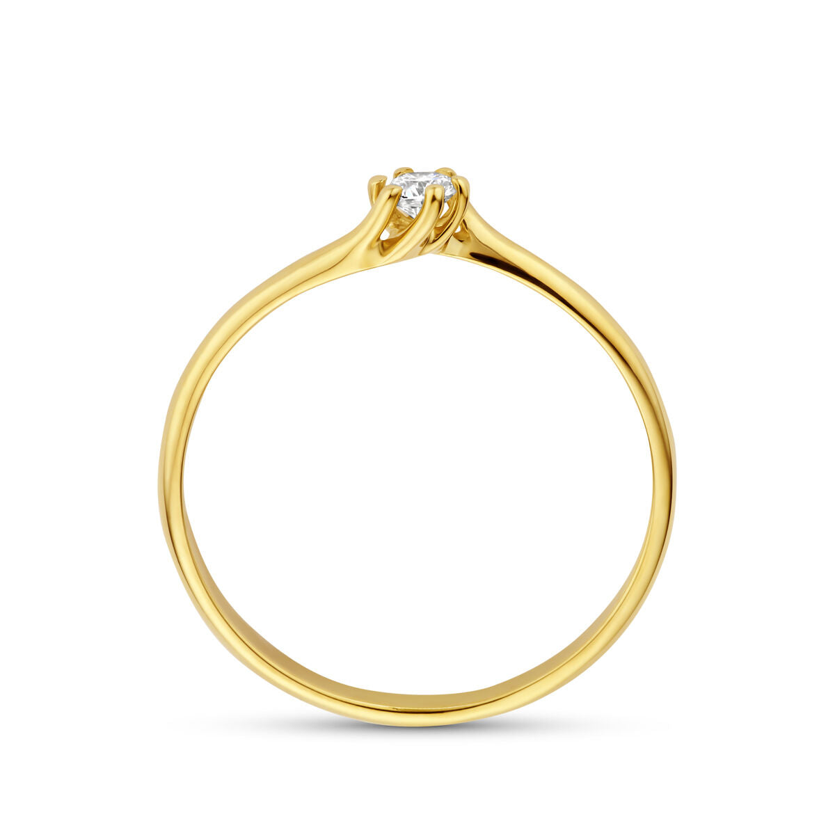 Fantasy Collection Ring lab grown diamant 0.10ct g vs 14K geelgoud