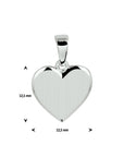 Zilveren hanger Graveerhartje - 1328139 - PansiteNederland.nl