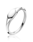 ZINZI zilveren monogram ring in glanzende zeshoekvorm (5,5mm) ZIR2437 - PansiteNederland.nl
