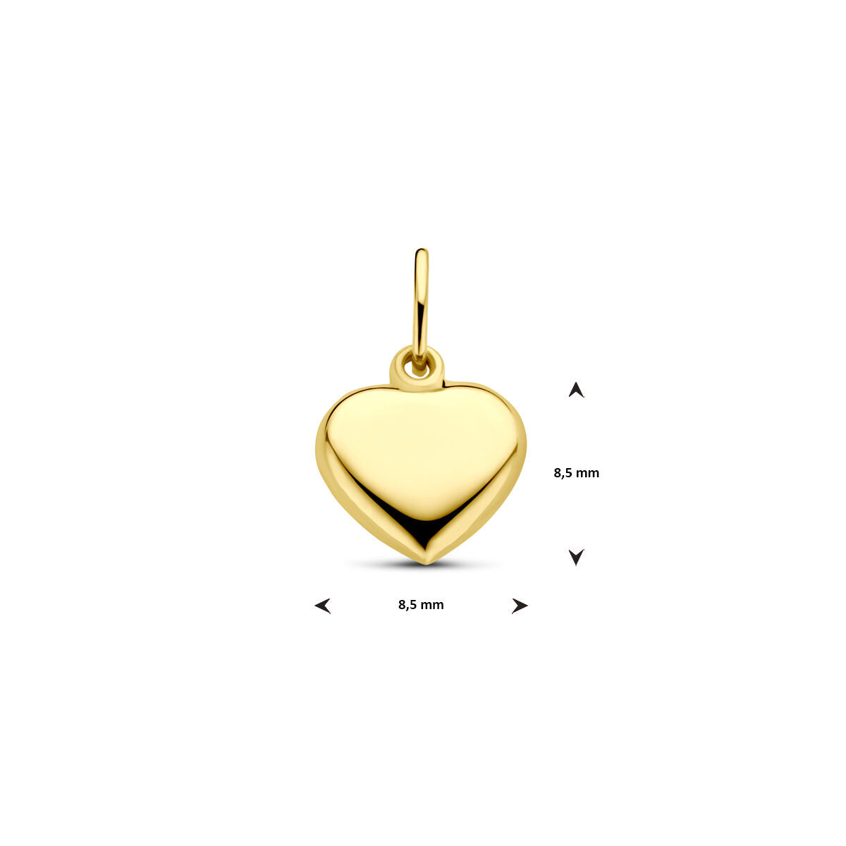 Fantasy Collection Hanger hart 14K geelgoud