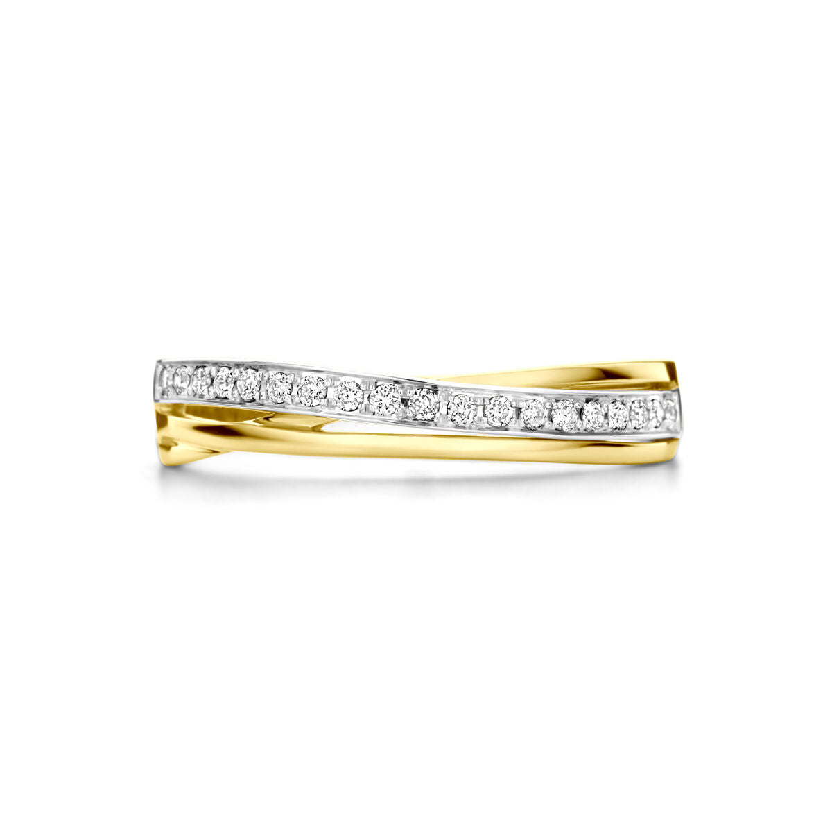 Fantasy Collection Ring diamant 0.13ct h si 14K bicolor goud