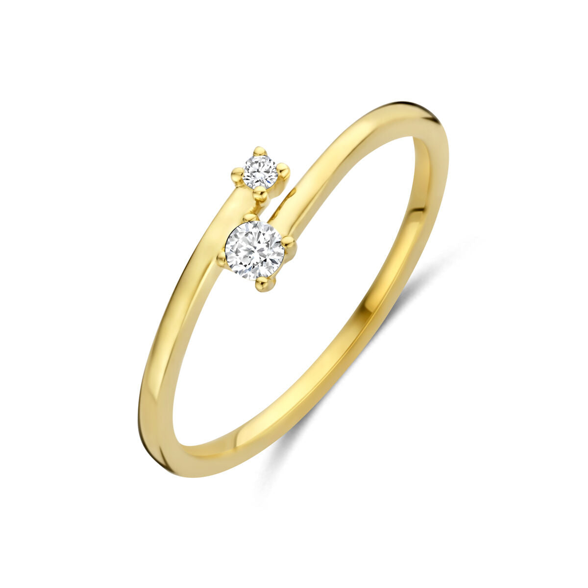 Fantasy Collection Ring diamant 0.07ct h si 14K geelgoud
