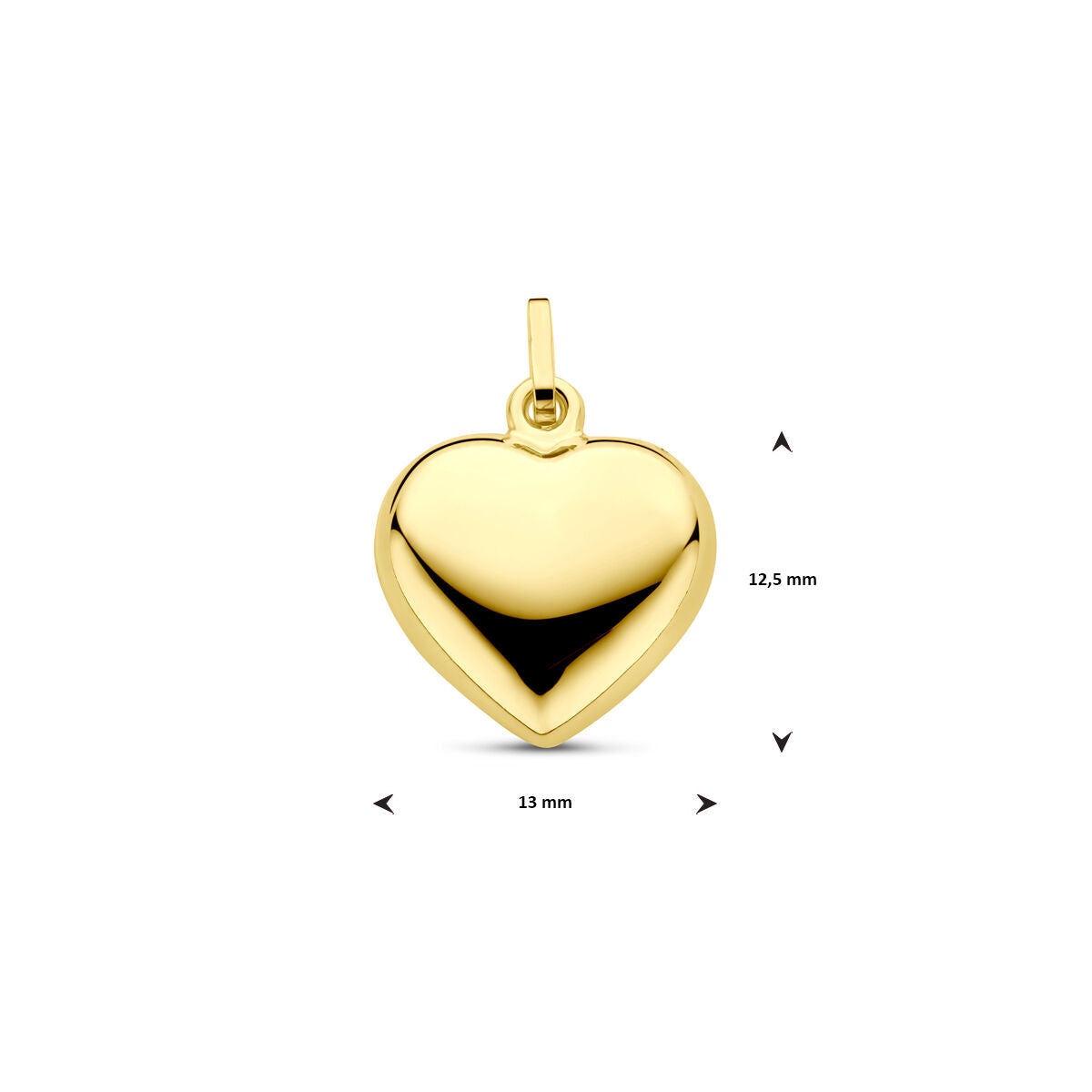 Fantasy Collection Hanger hart 14K geelgoud