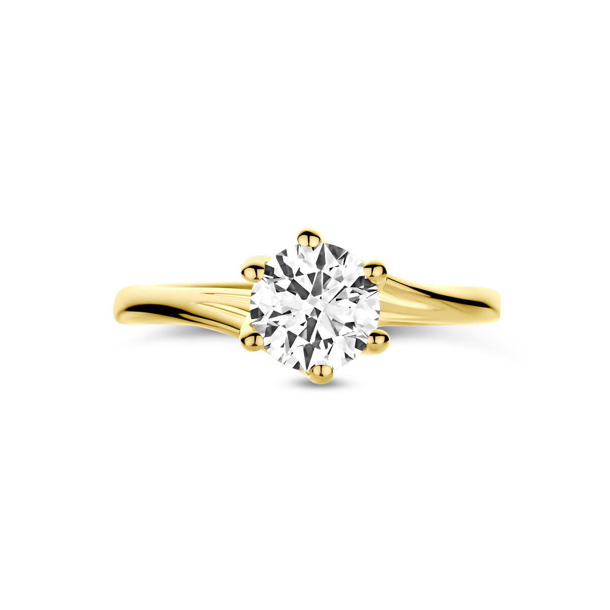 Fantasy Collection Ring lab grown diamant 1.00ct g vs 14K geelgoud