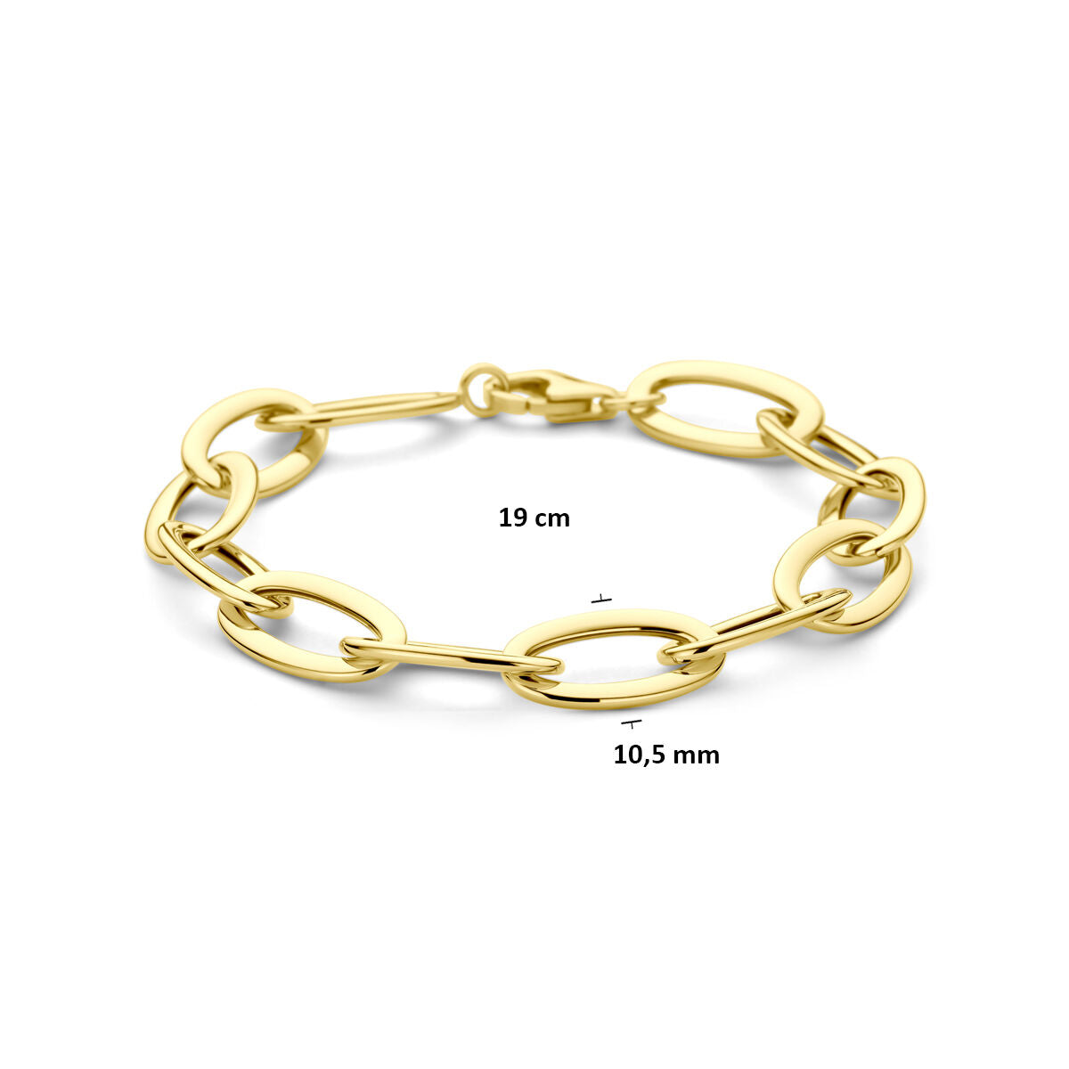 Fantasy Collection Armband 10,5 mm 19 cm 14K geelgoud