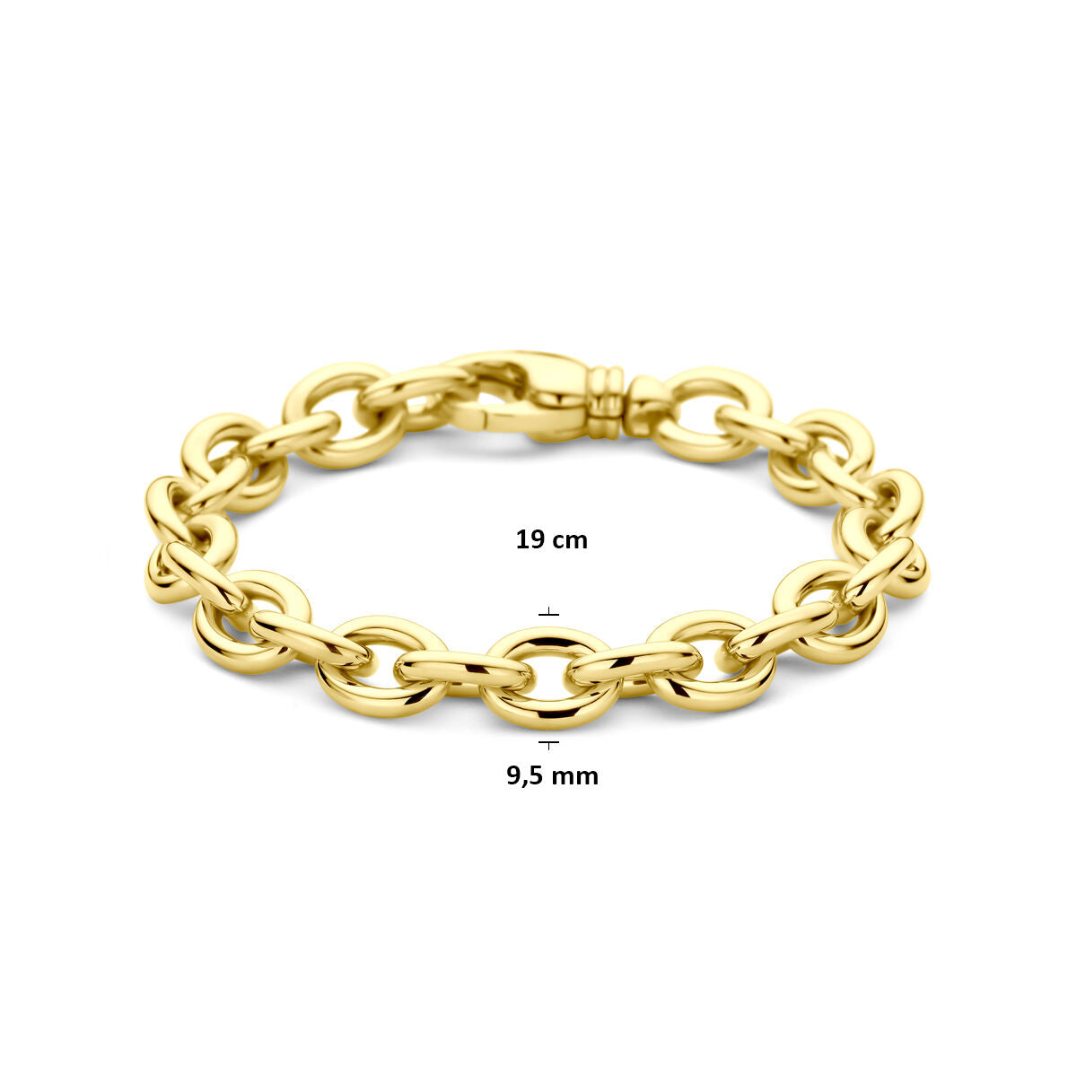 Fantasy Collection Armband 9,5 mm 19 cm 14K geelgoud