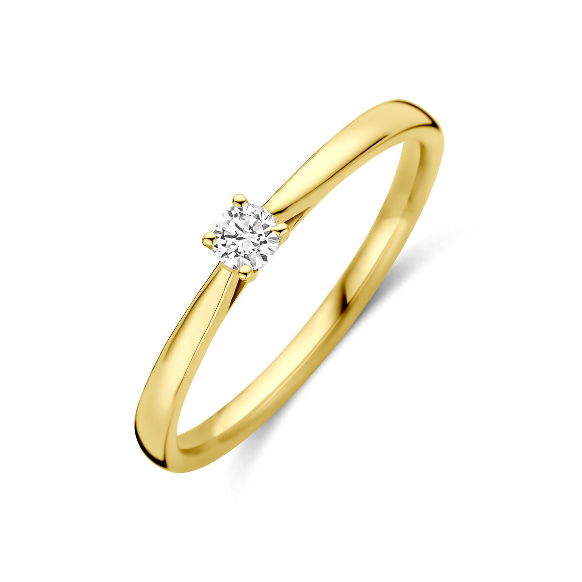 Fantasy Collection Ring lab grown diamant 0.10ct h si 14K geelgoud