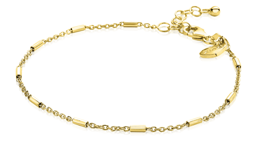 ZINZI Verguld Zilveren Armband 17-20cm geel - ZIA1648G
