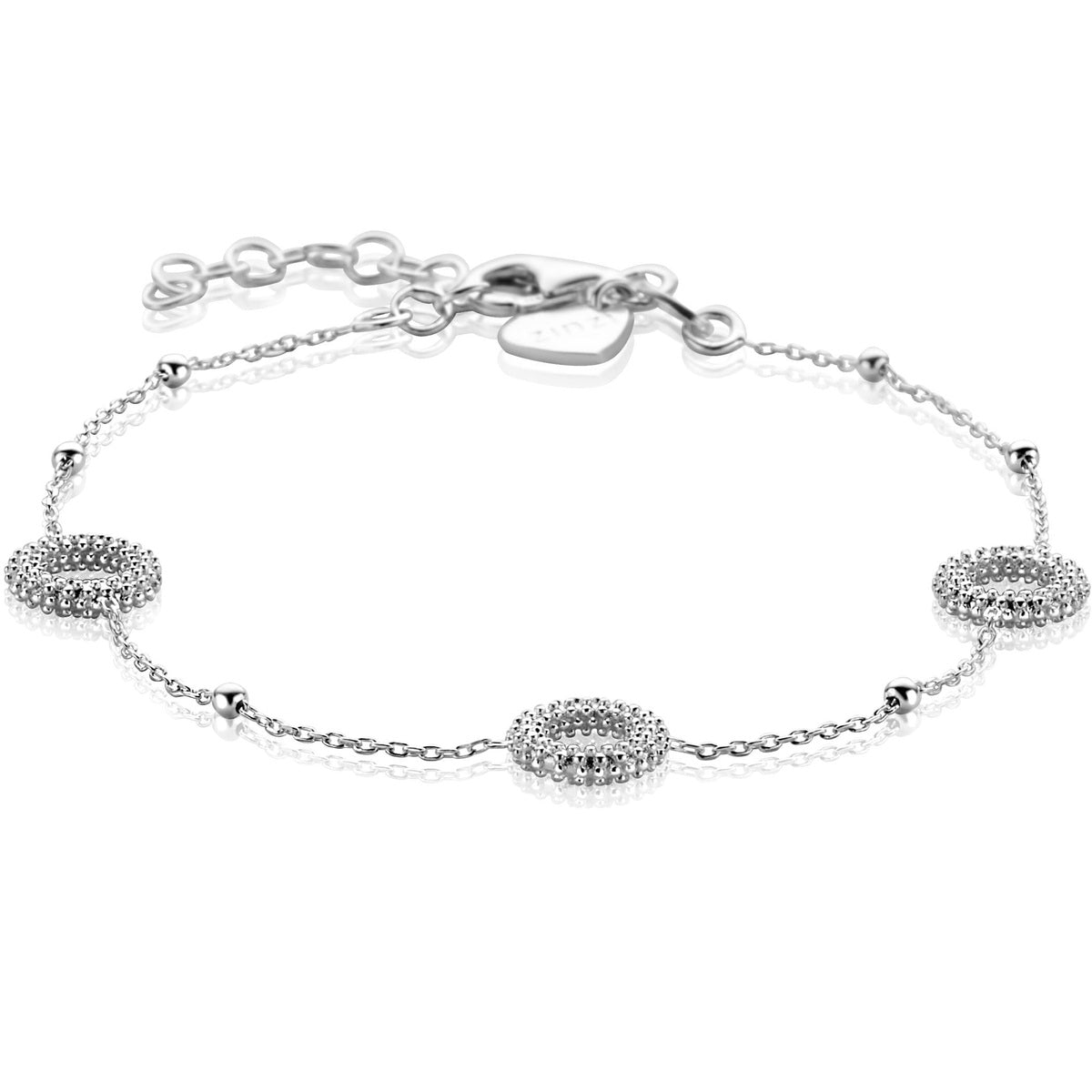 ZINZI Zilveren Armband 17-20 cm - ZIA2704