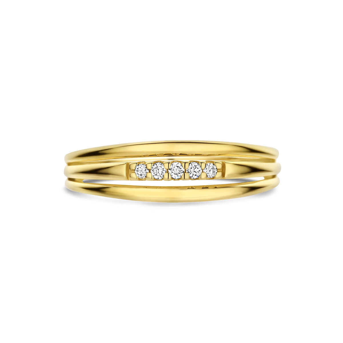 Fantasy Collection Ring diamant 0.05ct h si 14K geelgoud