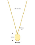 14K geelgoud graveer collier 41 - 43 - 45 cm 4030763 - PansiteNederland.nl