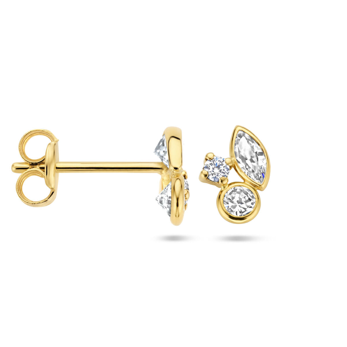 Fantasy Collection Oorbellen zirkonia 14K geelgoud