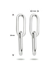 Zilver Gerhodineerd Oorhangers Paperclip 1337232 - PansiteNederland.nl