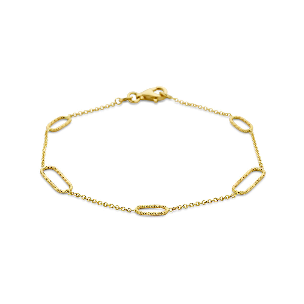Fantasy Collection Armband gediamanteerd 19 cm 14K geelgoud
