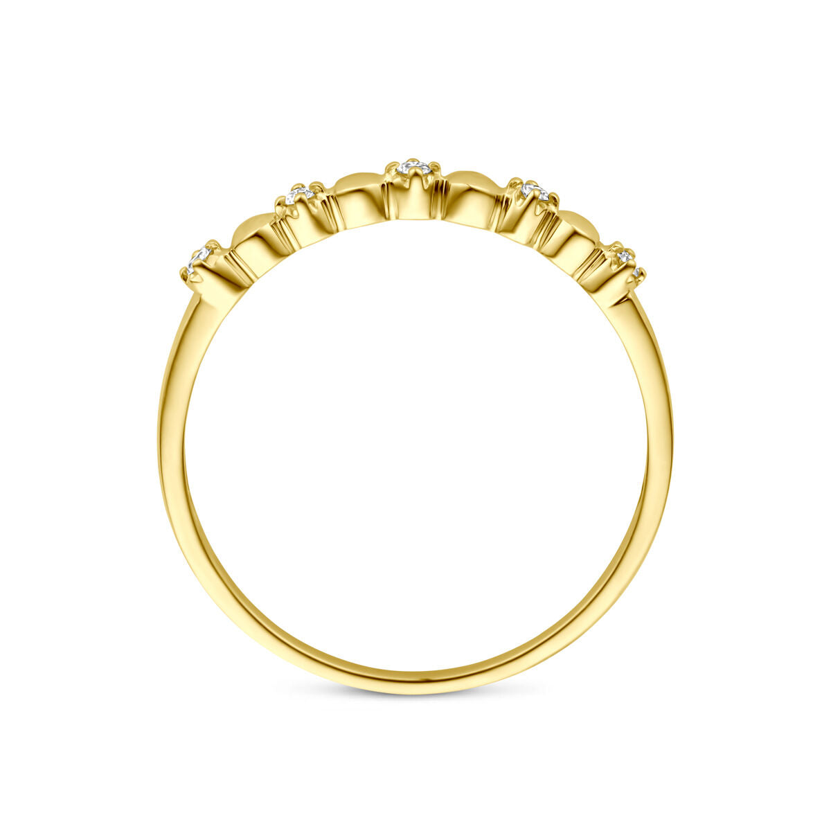 Fantasy Collection Ring diamant 0.05ct h si 14K geelgoud