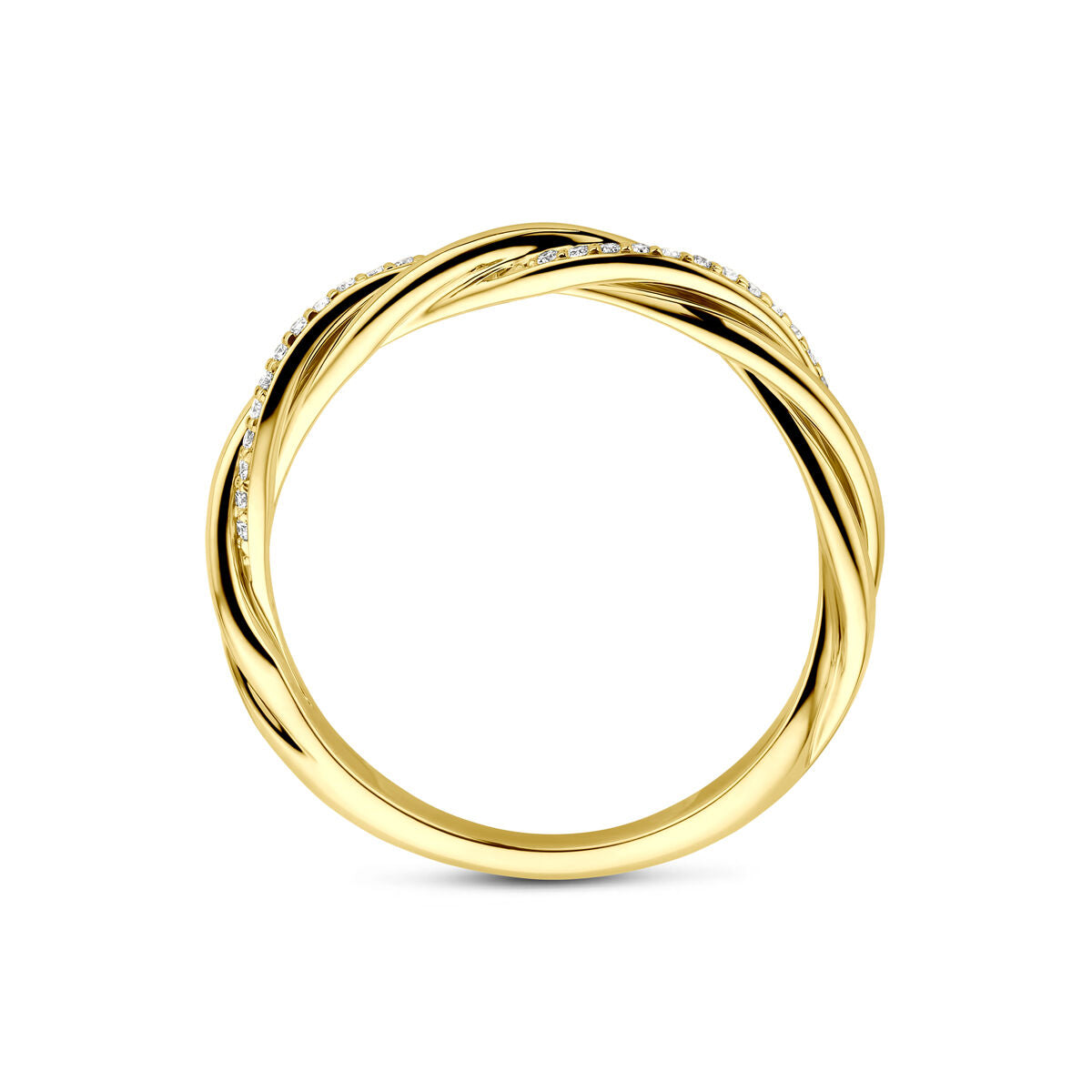 Fantasy Collection Ring diamant 0.08ct h si 14K geelgoud