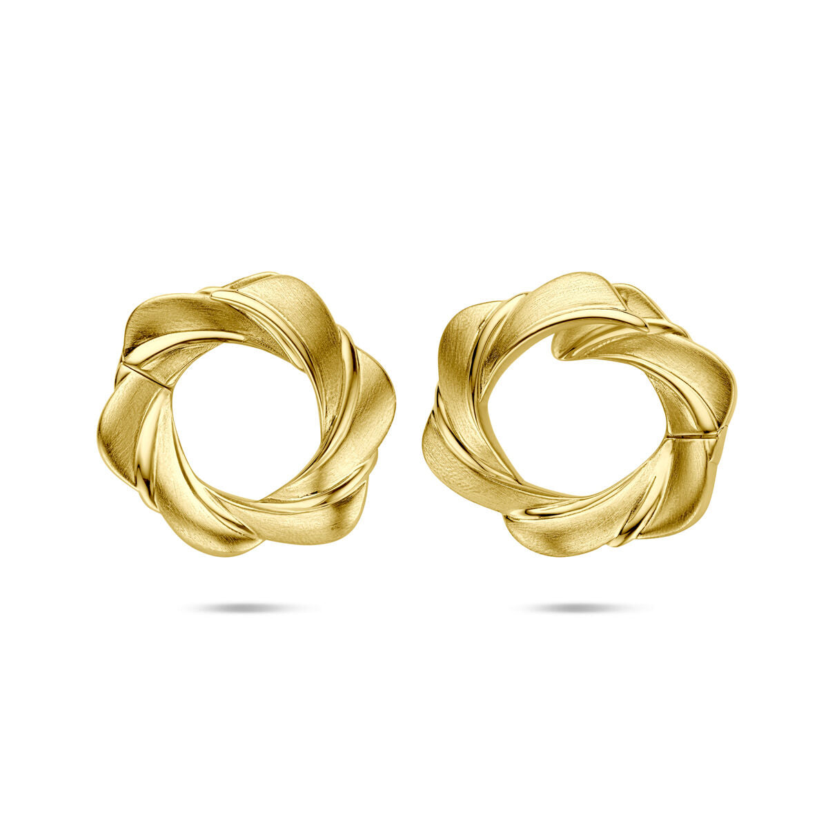 Fantasy Collection Oorbellen poli/mat 23,5 mm 1 micron zilver verguld