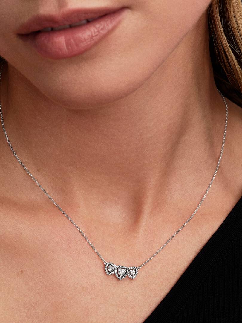 Pandora Halo Hart Ketting 394412C01 - PansiteNederland.nl