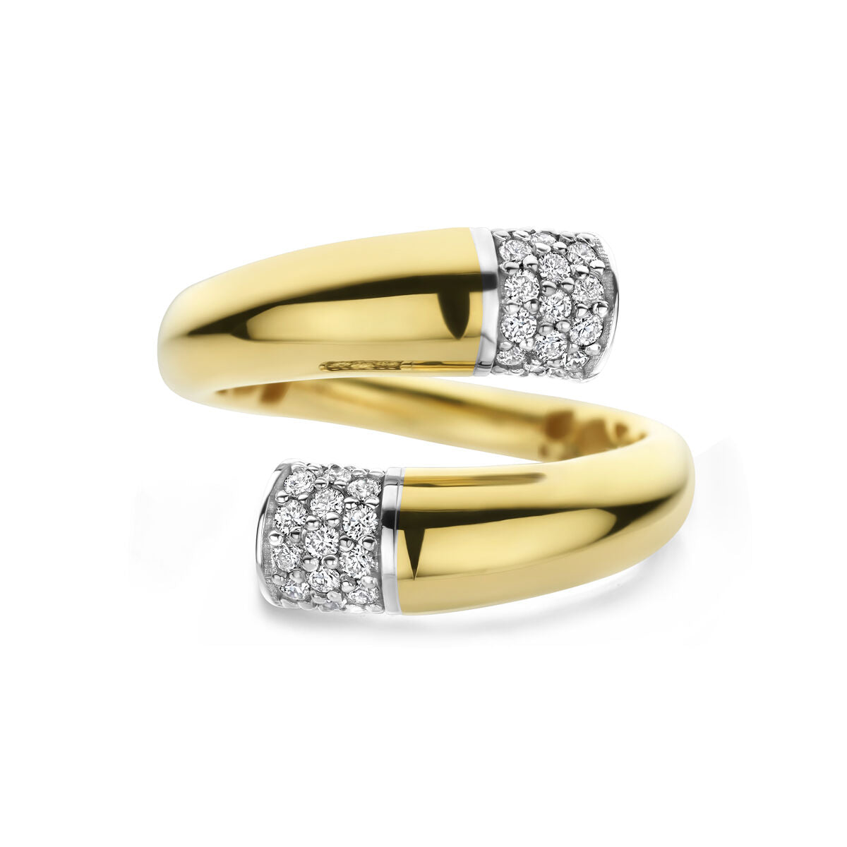 Fantasy Collection Ring diamant 0.30ct h si 14K bicolor goud