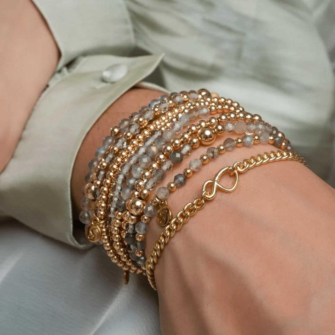 Sparkling Jewels Armband Curb Chain Plated LK-CBG Zilverkleurig