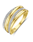 9K Gouden Geel Kleurig Ring Zirkonia 8000176 - PansiteNederland.nl