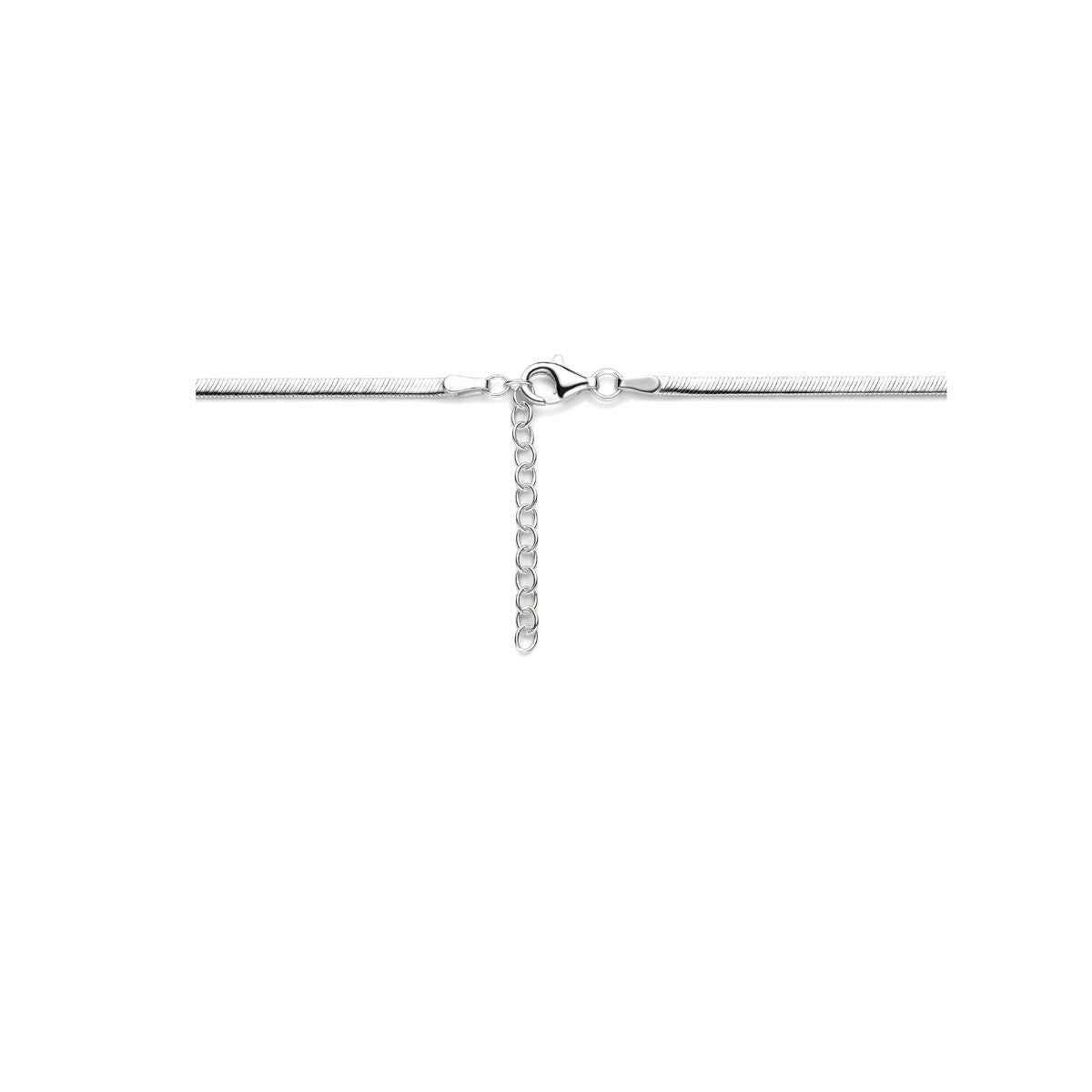 Fantasy Collection Collier gourmette 2,2 mm 40 + 4 cm zilver