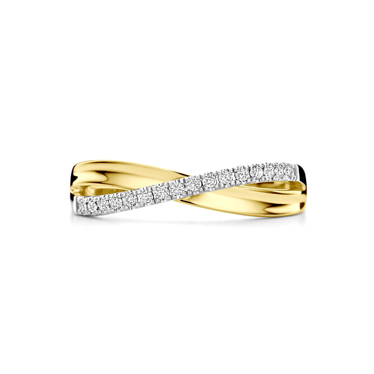Fantasy Collection Ring diamant 0.14ct h si 14K bicolor goud