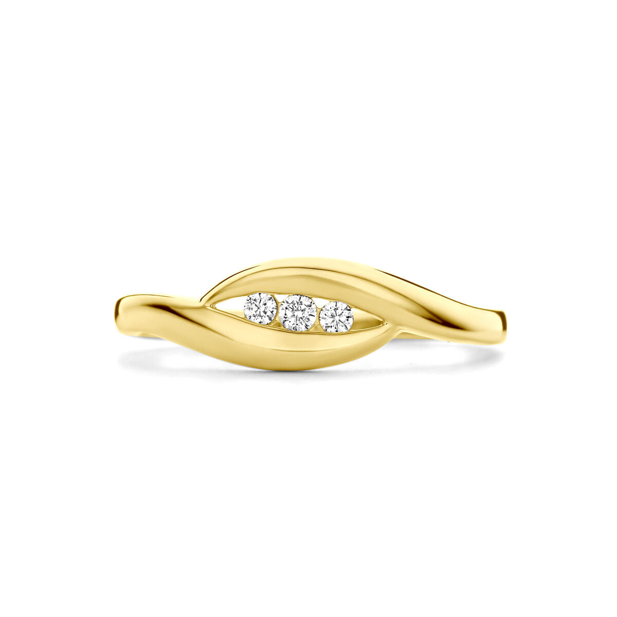 Fantasy Collection Ring zirkonia 14K geelgoud