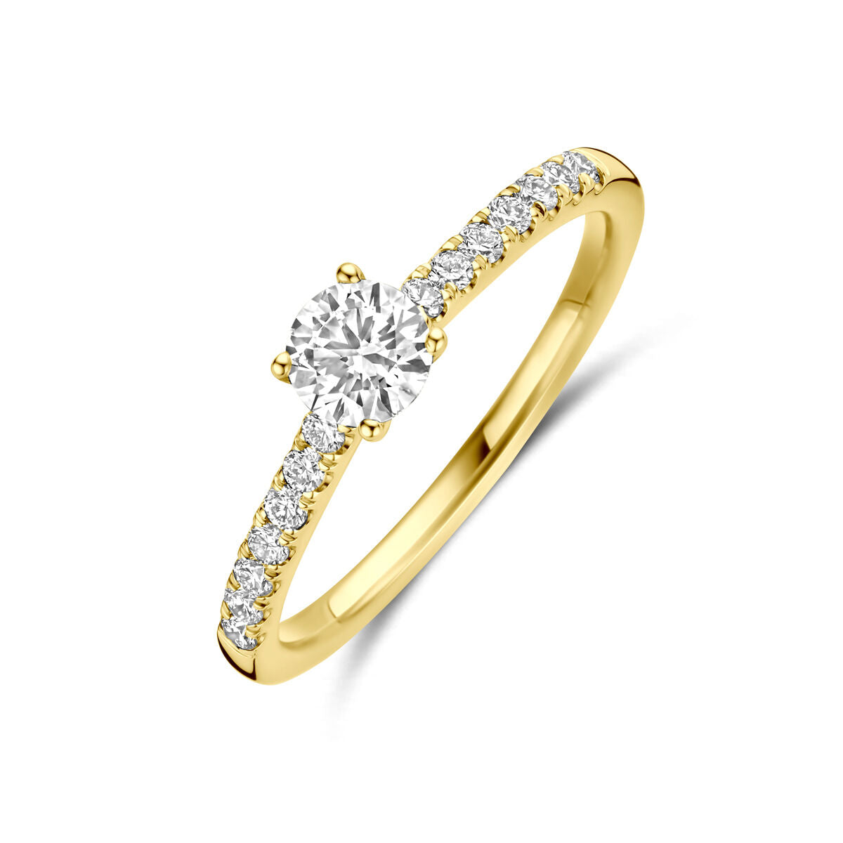 Fantasy Collection Ring lab grown diamant 0.58ct g vs 14K geelgoud